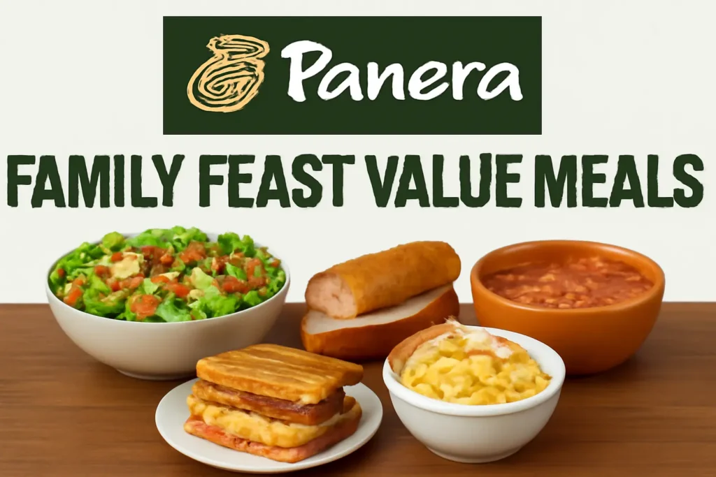 Panera Bread Family Feast Value Meals Menu