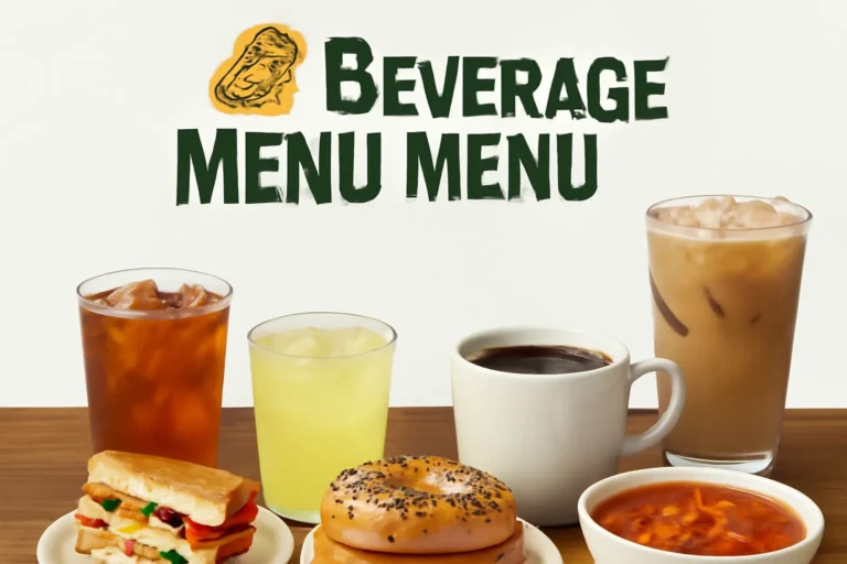 Panera Bread Beverages Menu