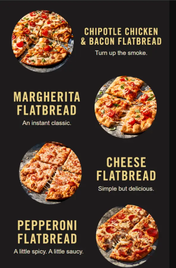 Panera Bread Pizza Menu