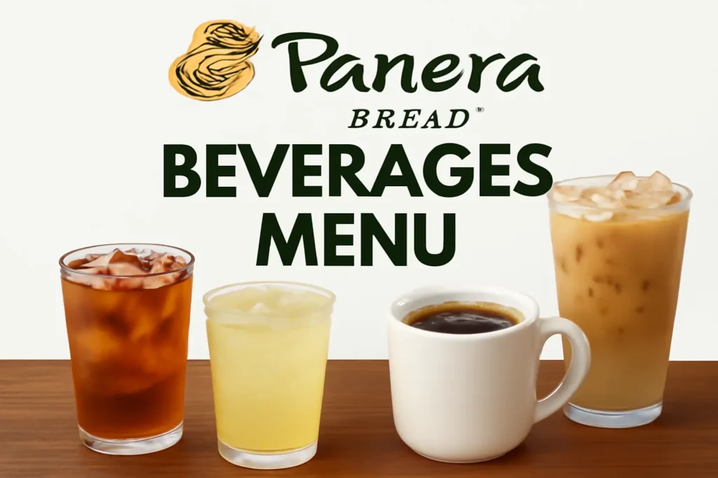 Panera Bread Beverages menu