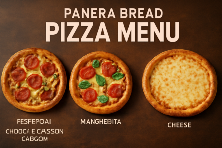 Panera bread pizza menu