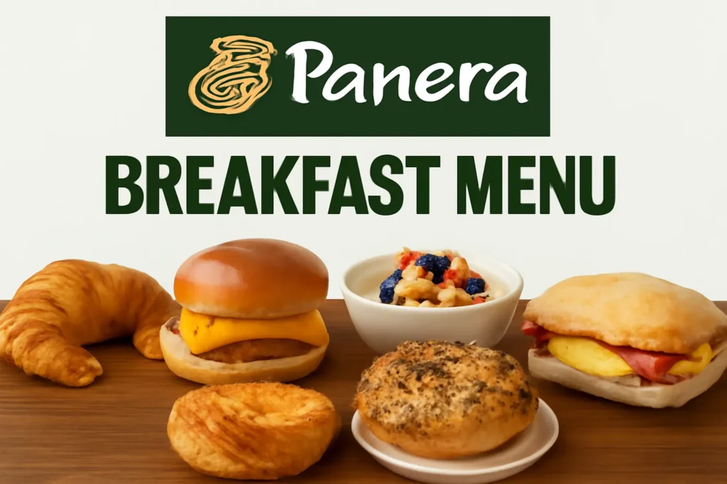 Panera Bread Breakfast menu