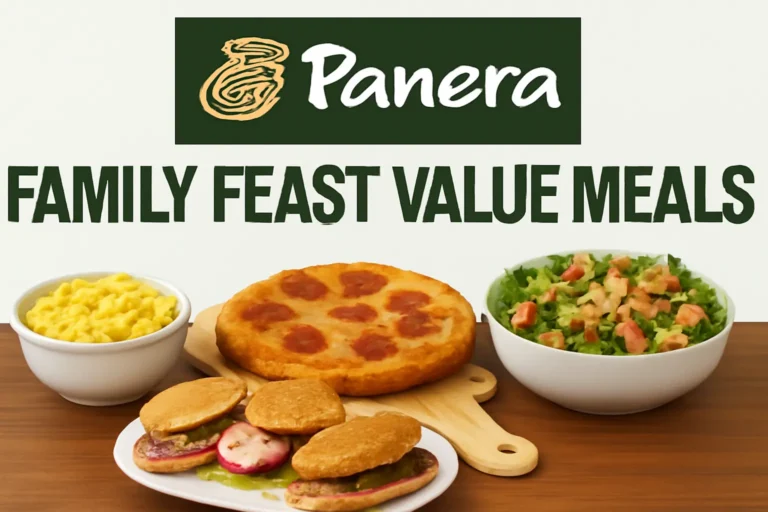 Panera Bread Family Feast Value Meals Menu