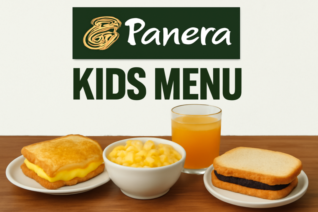 Panera bread kids menu